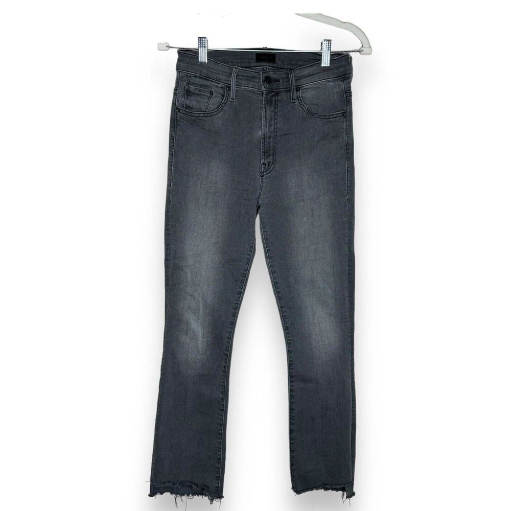 MOTHER Women's Ankle Cropped Jeans in Charcoal Gray
